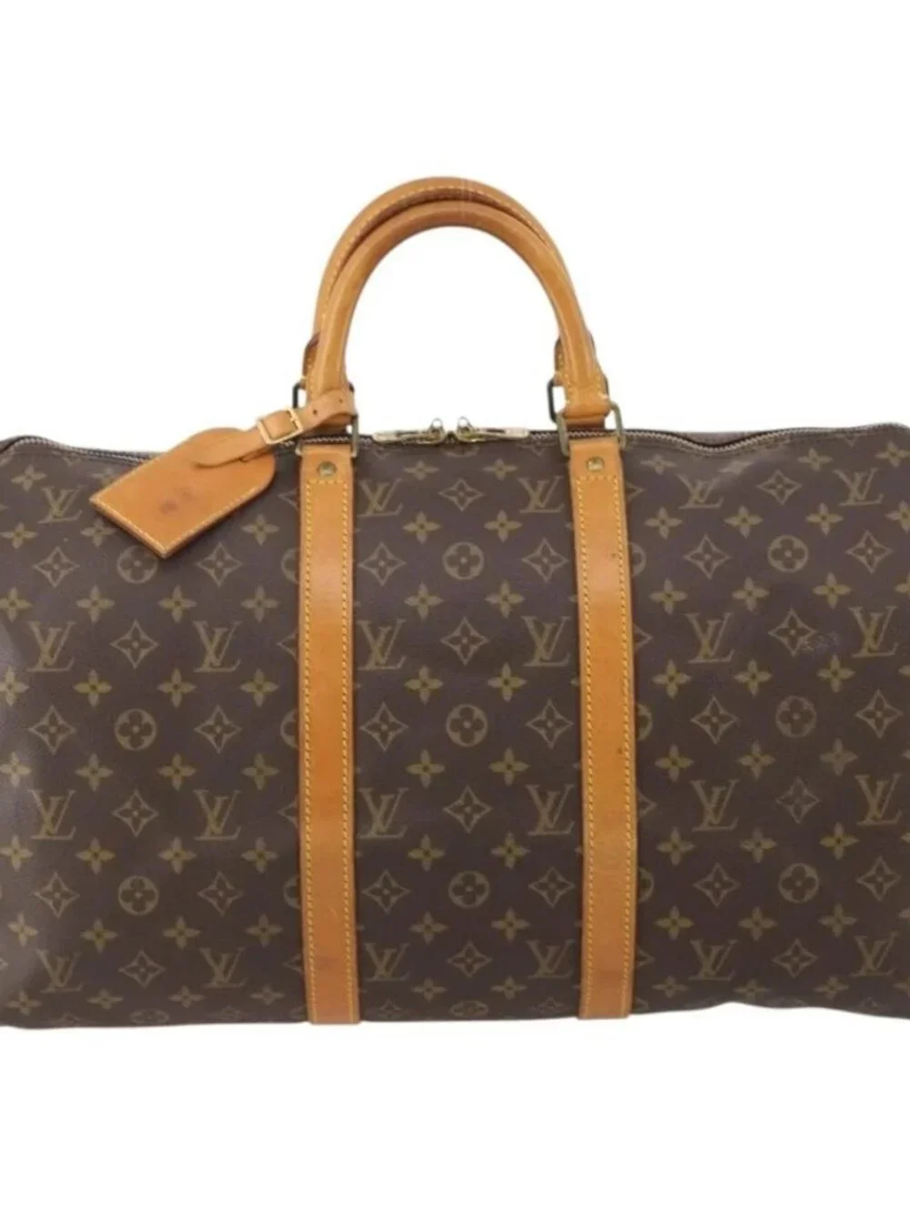 LOUIS VUITTON Monogram Keepall 50 Boston Bag M41426 LV Auth 184701A